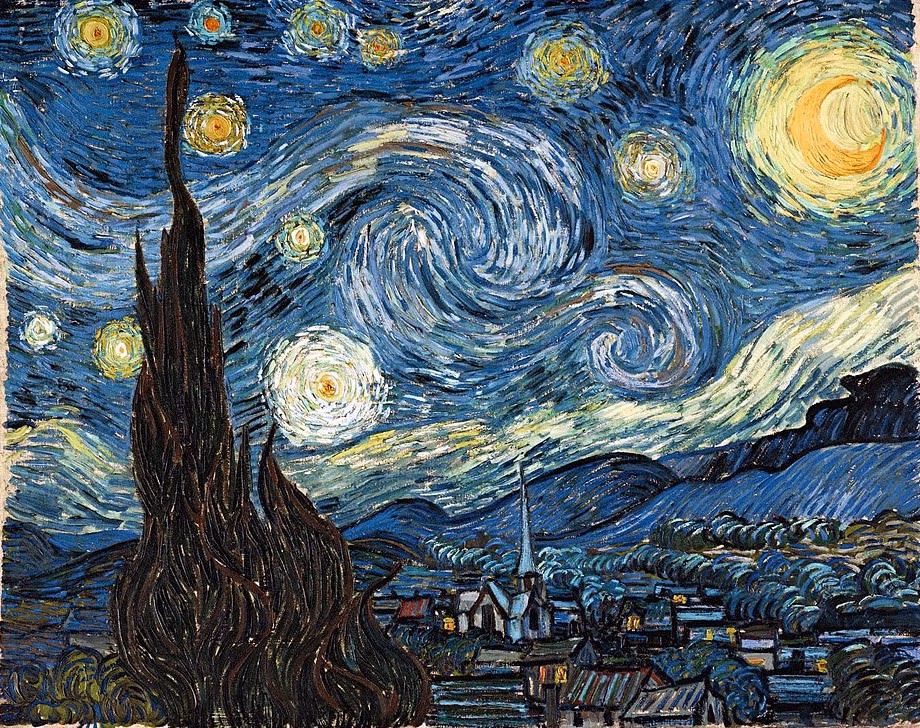 Starry Night (1889) by Vincent van Gogh, Museum of Modern Art, NY